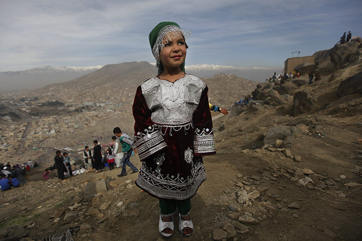 kabul girls dance. Kabul: An Afghan girl poses